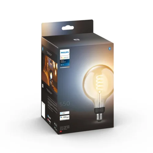 Išmanioji LED lemputė Philips Hue G125 šiltai balta E27 7W (vintažinė) - 3