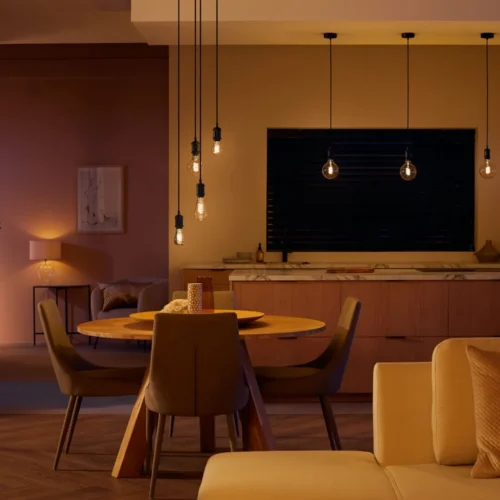 Išmanioji LED lemputė Philips Hue G93 Edison šiltai balta E27 7W (vintažinė) - 5