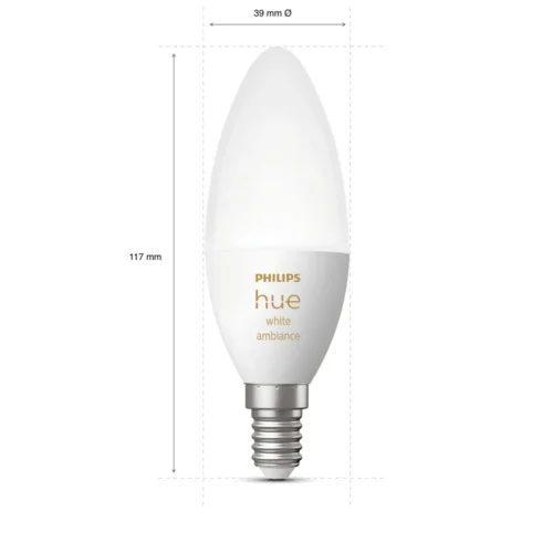 Išmanioji LED lemputė Philips Hue šiltai balta E14 5,2W - 8