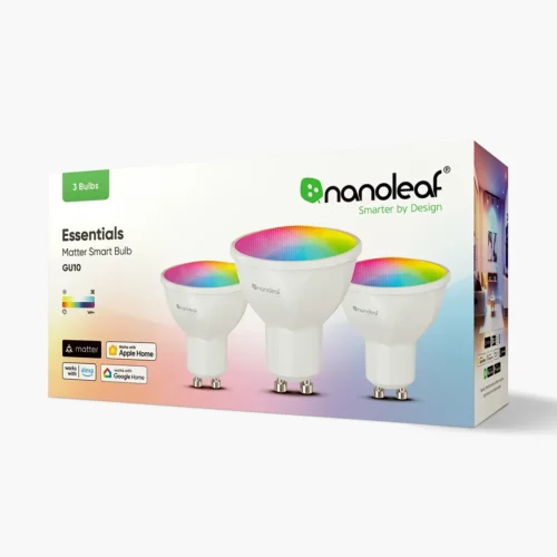 Išmaniųjų LED lempučių rinkinys NanoLeaf Matter spalvota GU10 5W 3vnt. - 2