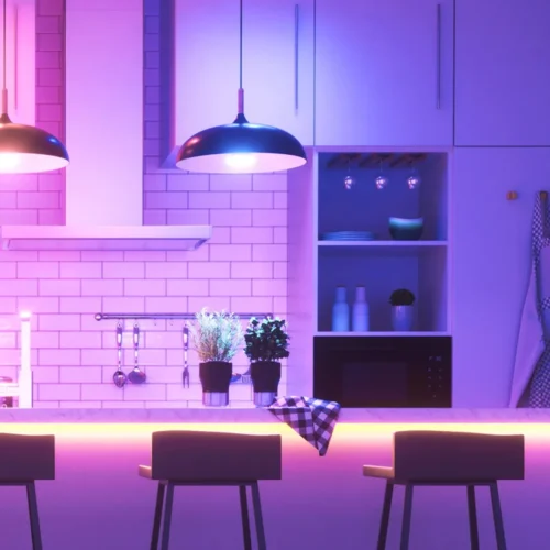 Išmaniųjų LED lempučių rinkinys NanoLeaf Matter spalvota GU10 5W 3vnt. - 3