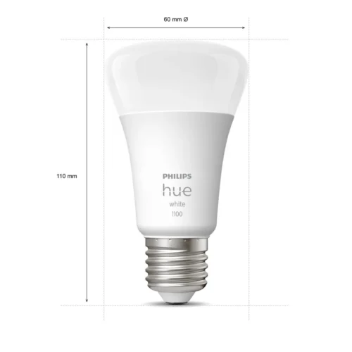 Išmaniųjų LED lempučių rinkinys Philips Hue balta E27 9,5W 2vnt. + centralė - 8