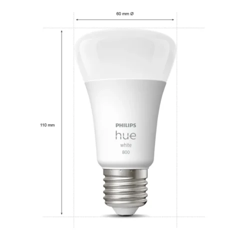 Išmaniųjų LED lempučių rinkinys Philips Hue balta E27 9W 4vnt. - 8