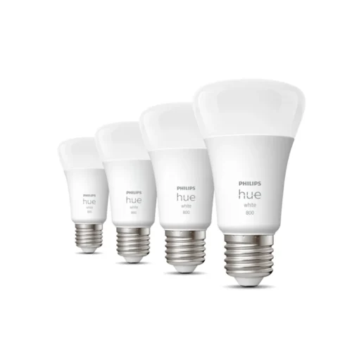 Išmaniųjų LED lempučių rinkinys Philips Hue balta E27 9W 4vnt. - 2