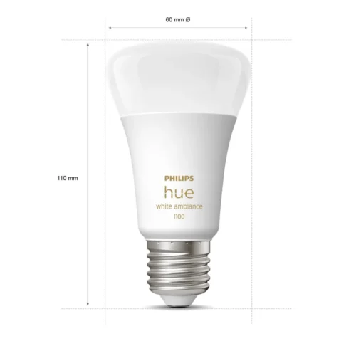 Išmaniųjų LED lempučių rinkinys Philips Hue šiltai balta E27 11W 2vnt. - 8