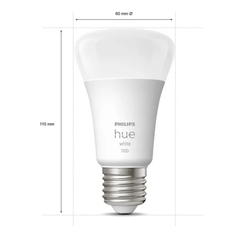 Išmaniųjų LED lempučių rinkinys Philips Hue šiltai balta E27 9,5W 3vnt. + jungiklis + centralė - 4