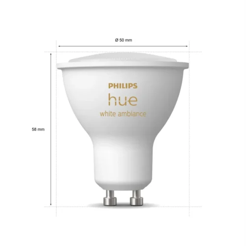 Išmaniųjų LED lempučių rinkinys Philips Hue šiltai balta GU10 5W 3vnt. - 4