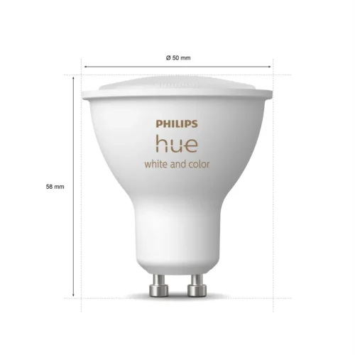 Išmaniųjų LED lempučių rinkinys Philips Hue spalvota GU10 5,7W 2vnt. - 4