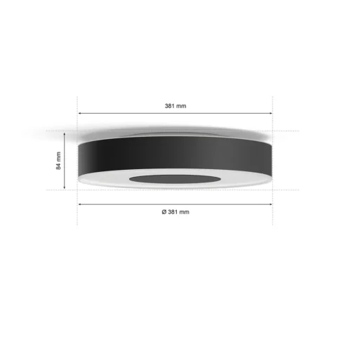 Išmanusis lubinis LED šviestuvas Philips Hue Infuse M spalvota - 5