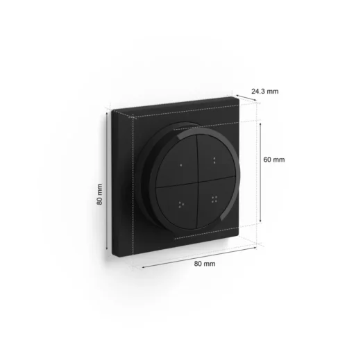 Išmanusis sukamas Philips Hue jungiklis (juodas) - 8