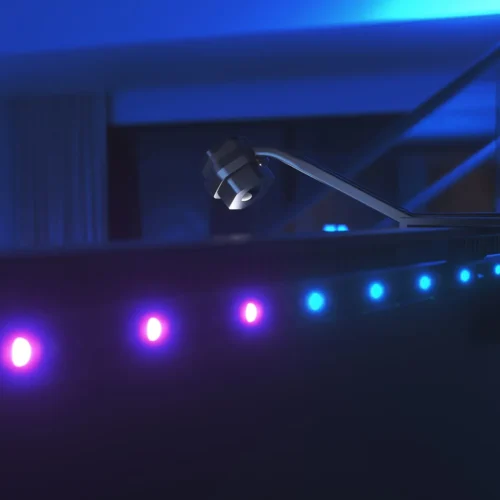 Išmanusis televizoriaus LED apšvietimo veidrodis Nanoleaf 4D su LED šviestuvais (ekranui iki 85 colių) - 4