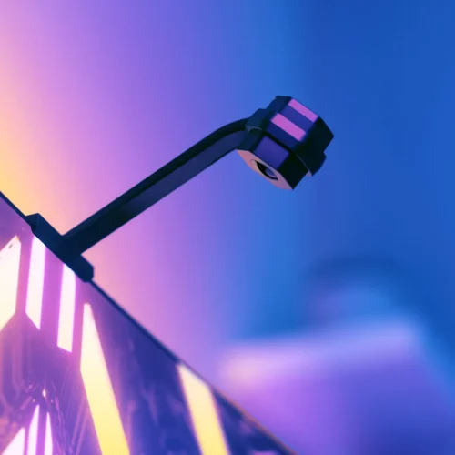 Išmanusis televizoriaus LED apšvietimo veidrodis Nanoleaf 4D su LED šviestuvais (ekranui iki 85 colių) - 3