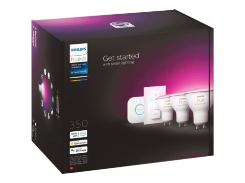 Išmaniųjų LED lempučių rinkinys Philips Hue spalvota GU10 5,7W 3vnt. + jungiklis + centralė - 12