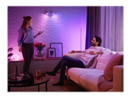 Išmaniųjų LED lempučių rinkinys Philips Hue spalvota GU10 5,7W 3vnt. + jungiklis + centralė - 13