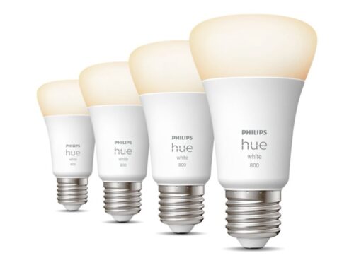 Išmaniųjų LED lempučių rinkinys Philips Hue balta E27 9W 4vnt. - 1