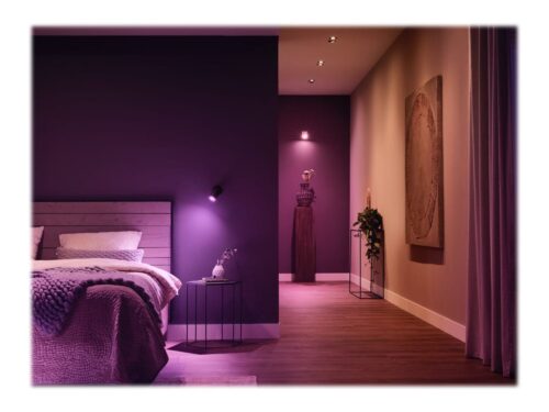 Išmaniųjų LED lempučių rinkinys Philips Hue spalvota GU10 5,7W 3vnt. + jungiklis + centralė - 14