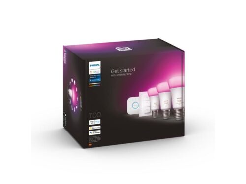 Išmaniųjų LED lempučių rinkinys Philips Hue spalvota E27 11W 3vnt. + jungiklis + centralė - 4