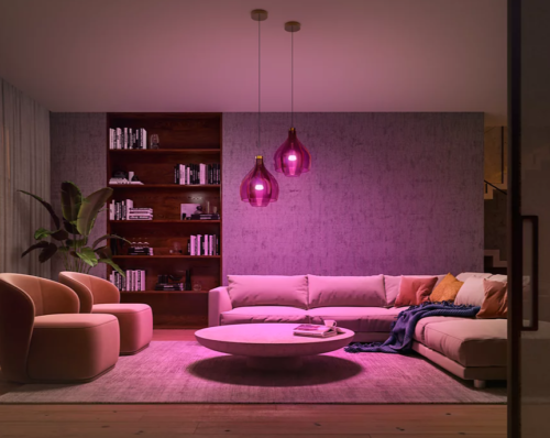 Išmaniųjų LED lempučių rinkinys Philips Hue šiltai balta E27 11W 2vnt. + jungliklis + centralė - 3