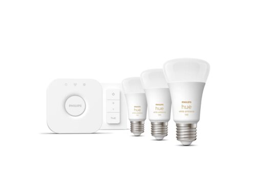 Išmaniųjų LED lempučių rinkinys Philips Hue šiltai balta E27 11W 3vnt. + jungiklis + centralė - 6