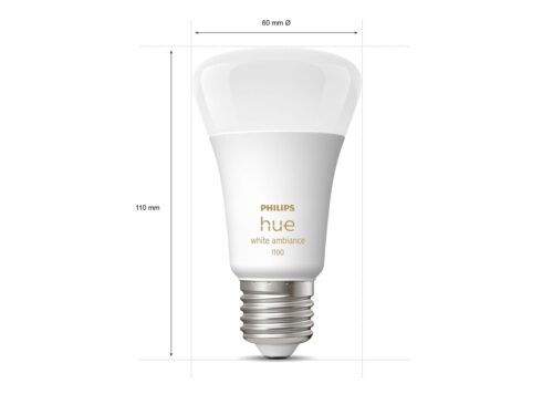 Išmaniųjų LED lempučių rinkinys Philips Hue šiltai balta E27 11W 3vnt. + jungiklis + centralė - 7