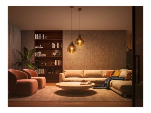 Išmaniųjų LED lempučių rinkinys Philips Hue šiltai balta E27 11W 3vnt. + jungiklis + centralė - 14