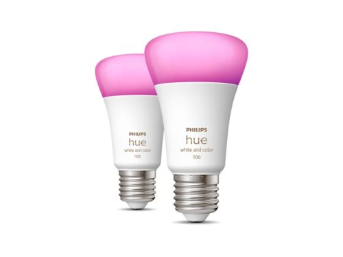 Išmaniųjų LED lempučių rinkinys Philips Hue spalvota E27 11W 2vnt. - 2