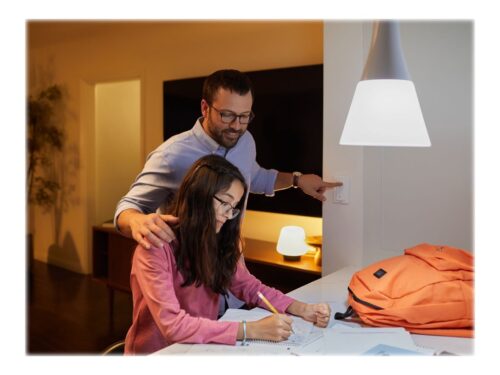 Išmaniųjų LED lempučių rinkinys Philips Hue šiltai balta E27 9,5W 3vnt. + jungiklis + centralė - 14