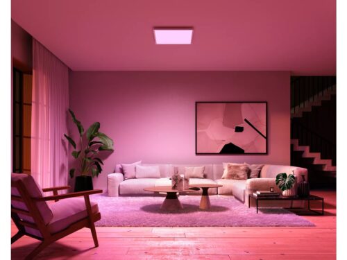 Išmanusis lubinis LED šviestuvas Philips Hue Surimu Square spalvota - 6