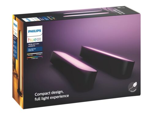 Išmaniųjų LED šviestuvų rinkinys Philips Hue Play spalvota 2vnt. (juodas) - 6