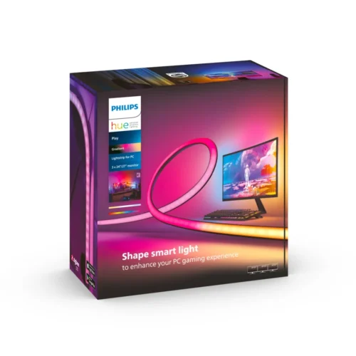 Išmanioji LED juosta Philips Hue Play spalvota 20W (trims 24-27″ ekranams) - 4