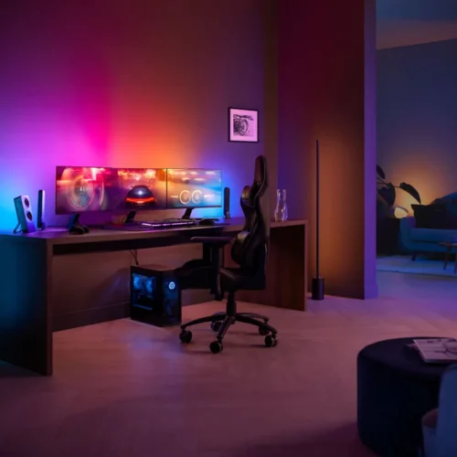 Išmaniosios LED juostos rinkinys Philips Hue Play spalvota 20W (trims 24-27″ ekranams) - 7
