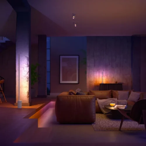 Išmanusis pastatomas LED šviestuvas Philips Hue Signe spalvota 29W (balta) - 5