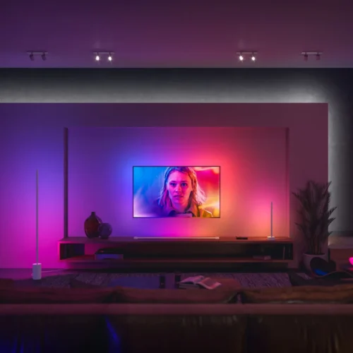 Išmanusis pastatomas LED šviestuvas Philips Hue Signe spalvota 29W (balta) - 6