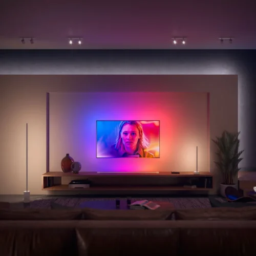 Išmanusis pastatomas LED šviestuvas Philips Hue Signe spalvota 29W (balta) - 7