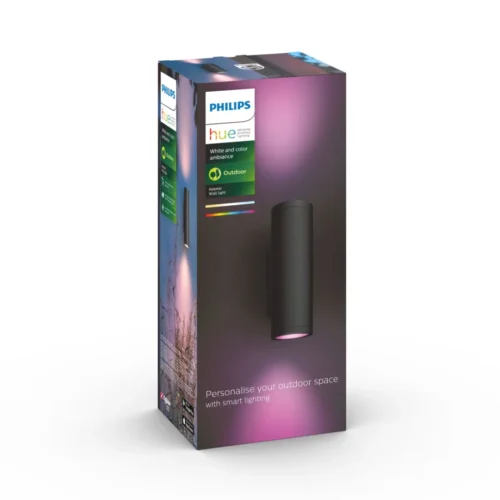 Išmanusis sieninis lauko šviestuvas Philips Hue Appear 8W (juodas) - 3