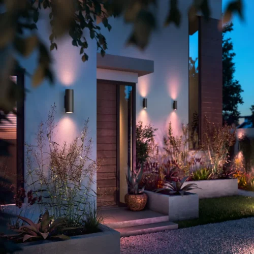 Išmanusis sieninis lauko šviestuvas Philips Hue Appear 8W (juodas) - 5