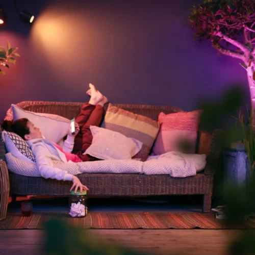 Išmanusis taškinis lauko šviestuvas Philips Hue Lily spalvota 24V 8W 3vnt. - 5